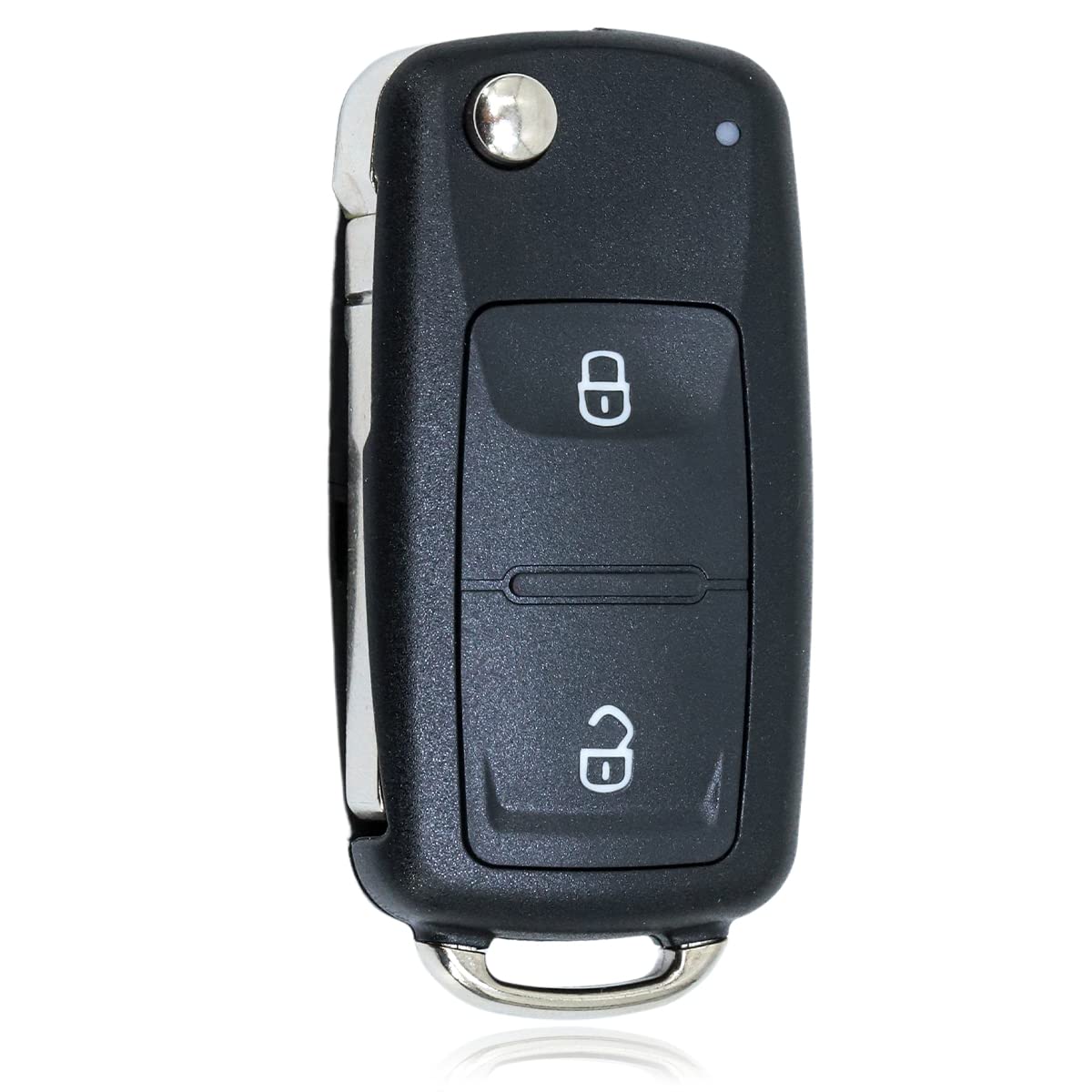 2 Button Replacement Remote Flip Key Fob Case Shell Fix For Compatible with VW Volkswagen MK4 Bora Golf 4 5 6 Passat Polo Bora Touran