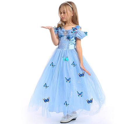 URAQT Mädchen Prinzessin Kleid Verrücktes Kleid Partei Kostüm Outfit