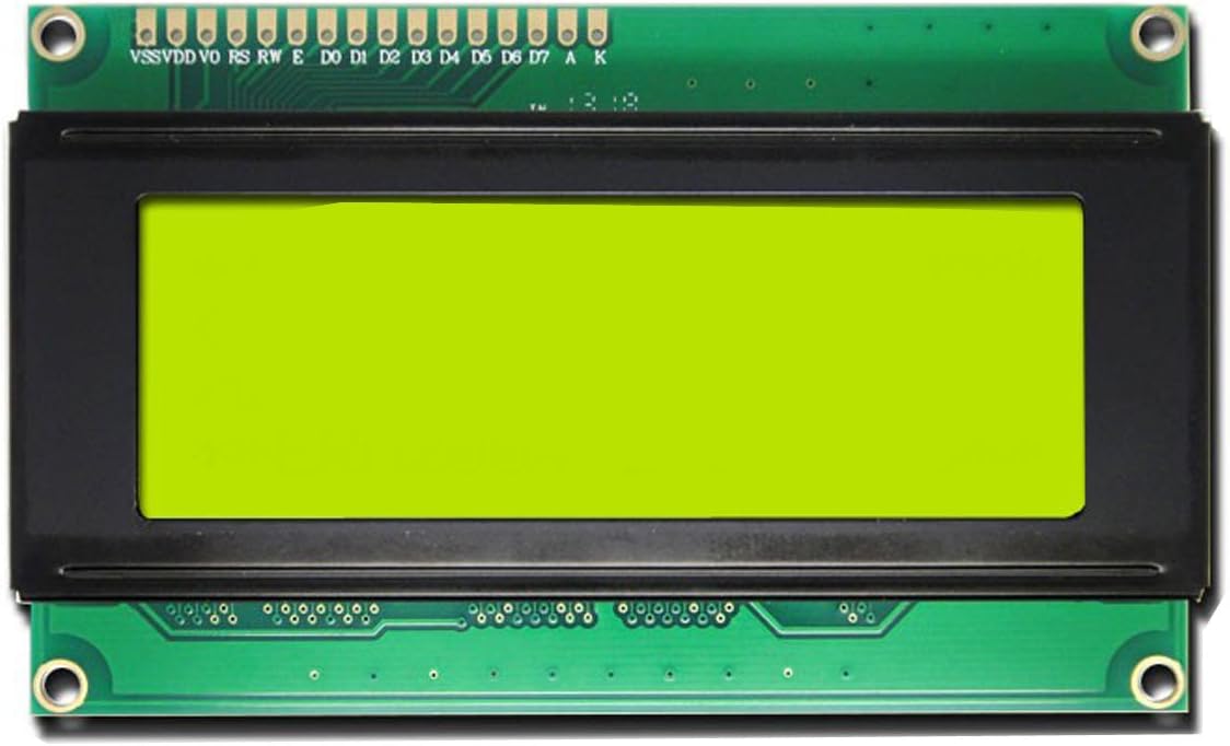 AdraXx 20x4 Line LCD Display With Yellow back light HD44780