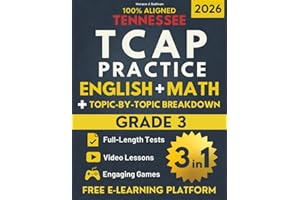 Tennessee TCAP Grade 3 Ultimate Test Prep: The 3-in-1 Bundle for ELA & Math (Topic-by-Topic + Practice) : Find Gaps with topic-by-topic math, Fix Weaknesses, and Ace the Full ELA & Math TCAP Tests