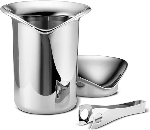 georg jensen ice bucket and tongs