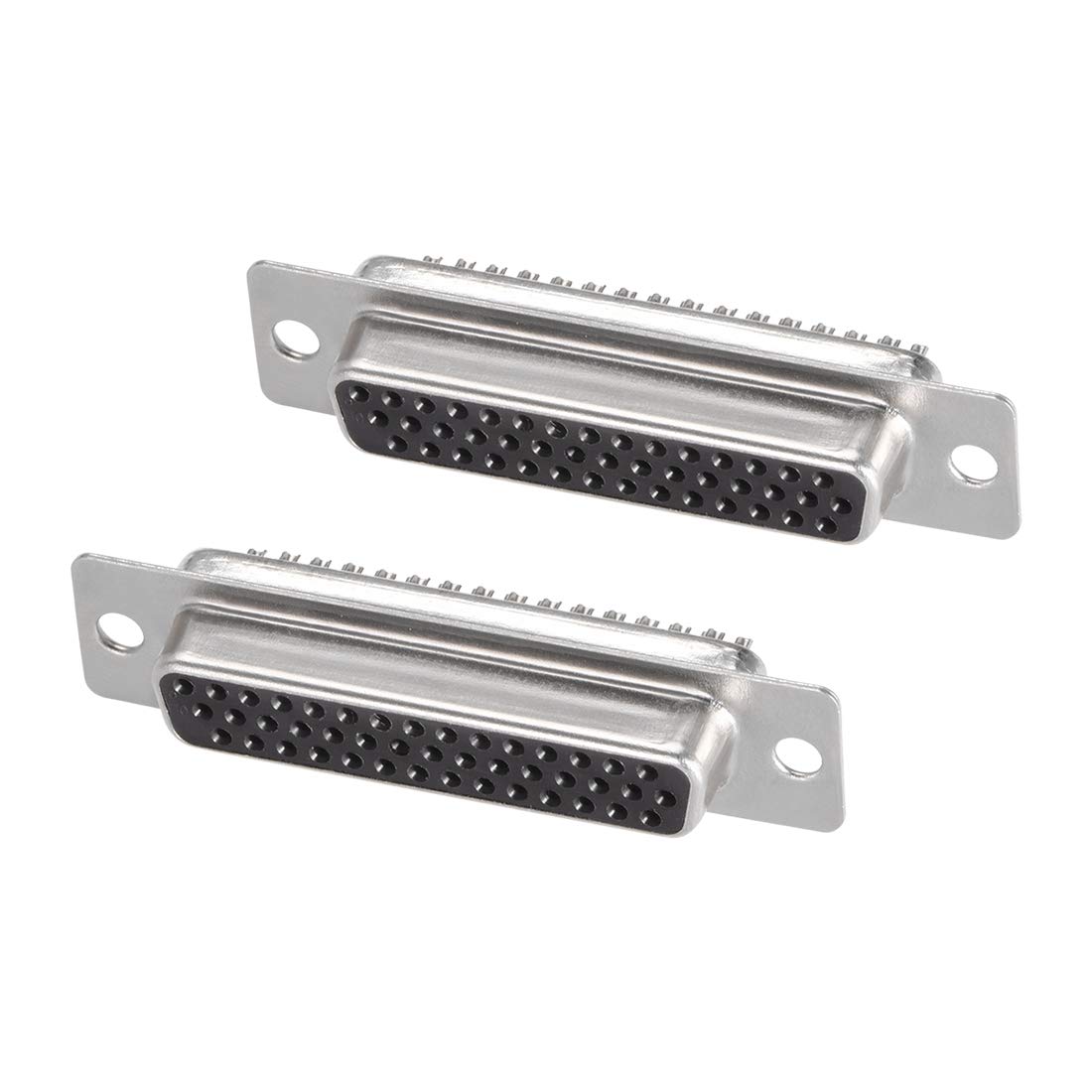 sourcing map D-sub Connector DB44 Female Socket 44-pin 3-row High Density Port Terminal Breakout for Mechanical Equipment CNC Computers Pack of 2