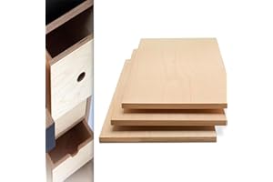 Consmos Baltic Birch Plywood 12mm 1/2" x 12" x 12" Craft Wood, Pack of 3 B/BB Grade Baltic Birch Sheets, Perfect for DIY Projects, Painting, Drawing, Laser, Wood Engraving and CNC Cutting