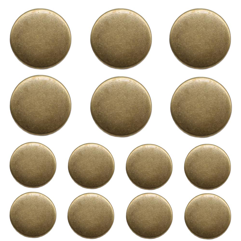 ByaHoGa 14 Pieces Antique Metal Blazer Buttons Set for Blazers, Suits, Sport Coat, Uniform, Jackets (MB20160)