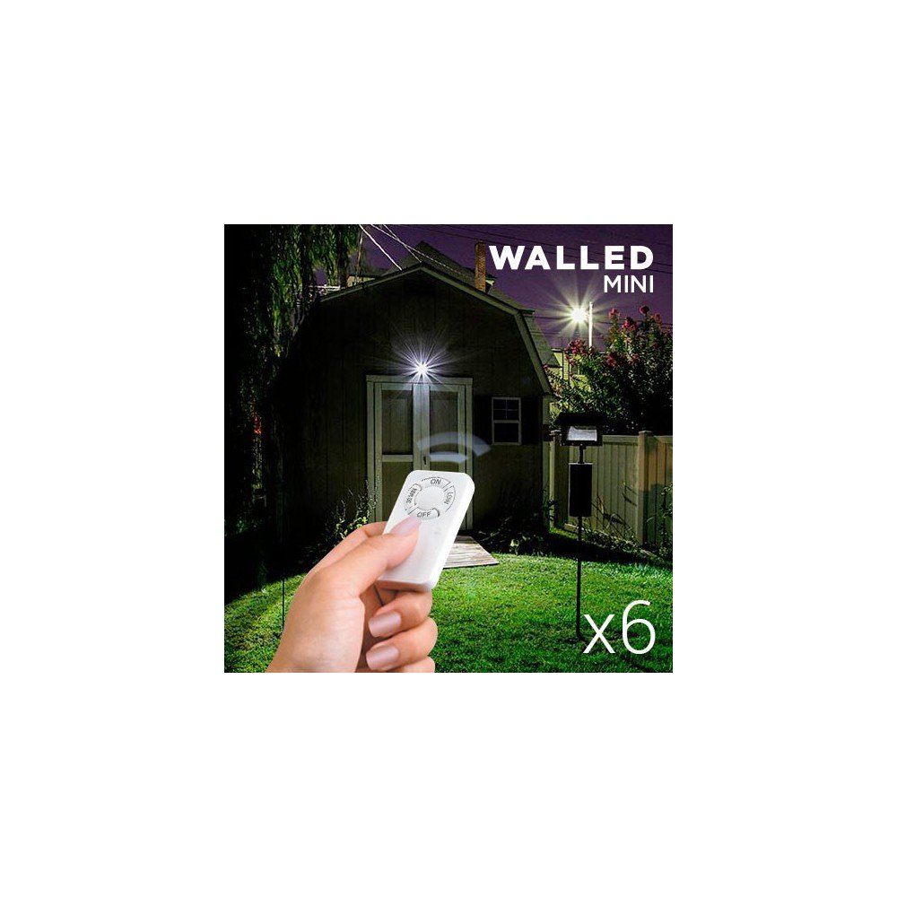 Focos LED WalLED Mini con Mando (pack de 6)