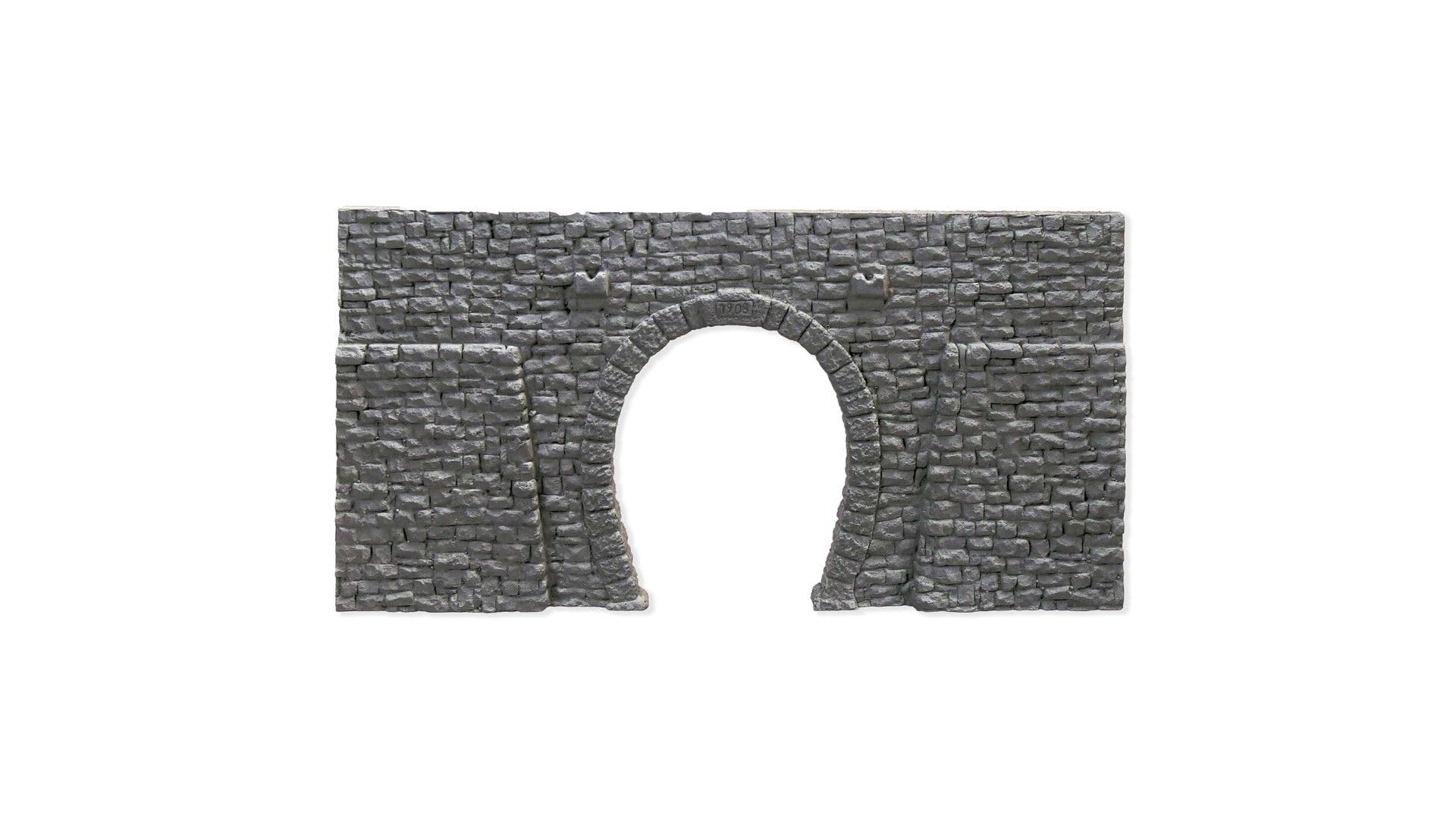 Noch 58247 23.5 x 13 cm Quarrystone Portal Single Track Landscape Modelling