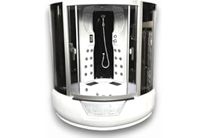 Whirlpool Bathtub and Shower Hydrotherapy Montecarlo 59.05" and Heater Hot Tub