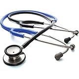 ADC Adscope 613 Teaching Stethoscope with Tunable AFD Technology, Includes Student and Instructor Headset, Black and Royal Bl