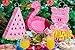 Juvale 16 inch Tropical Flamingo Pinata, Summer, Luau, and Pool Party Supplies, 16 x 13 x 3 Inches