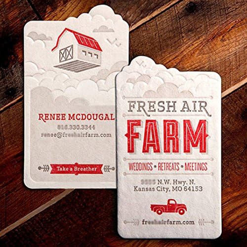 USUNO Custom Premium Business Cards Distinctive Special-shaped Name Card, Environmentally friendly Paper Suit for Embossing, Bronzing, Edge coloring and a Business Card Holder as Sincere Gift.(100Pcs)
