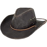Outback Trading Unisex Adult's Korona Canyonland Durable Breathable Brown Cowboy Hat with Chin Cord, Brown, X-Large