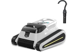 YIPOCKY Pool Vacuum for Inground Pools, Powerful Suction Pool Cleaners for Inground Pools, Cordless Robotic Pool Cleaners with Wall Climbing Function for Above Ground Pool Up to 2050 Sq.ft