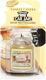 Yankee Candle Car Jar Ultimate Air Freshener Vanilla Cupcake 4 Weeks