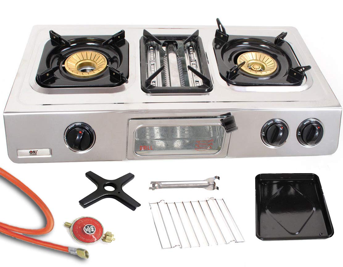Buy Stainless Steel Cooker 1, 2, 3 or 4 Flame Propane Camping Stove