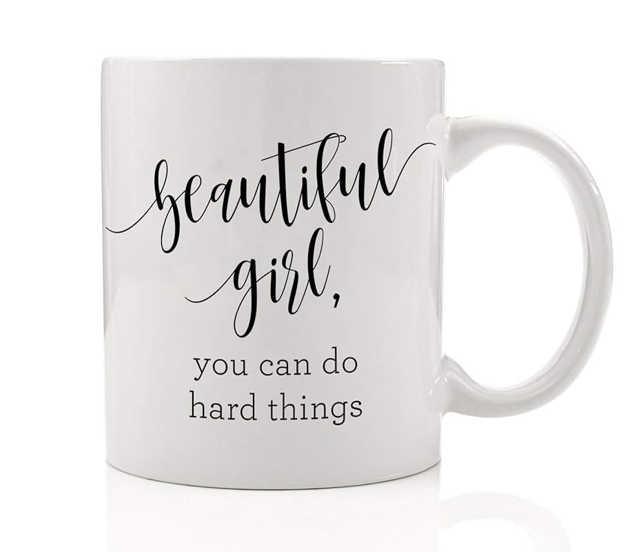 beautiful girl you can do hard things mug