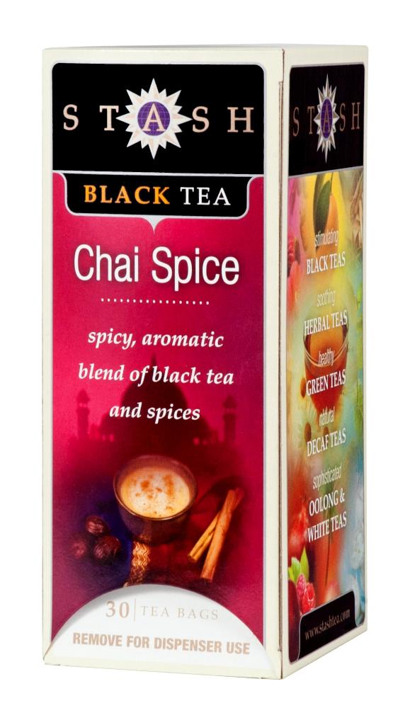 Stash Tea Chai Spice Black Tea, 30 Count Tea Bags in Foil