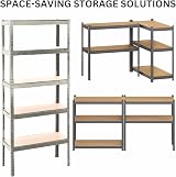 Trendi Metal Shelving Unit 5 Tier Heavy Duty Garage Home Office Storage view 6