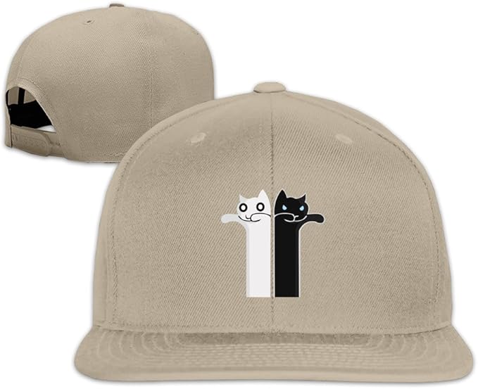 Cool Cat Adjustable Baseball Hats Natural Clothing