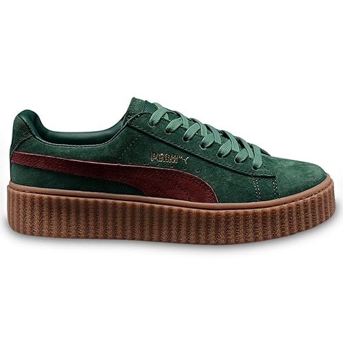 puma creeper verde burdeos