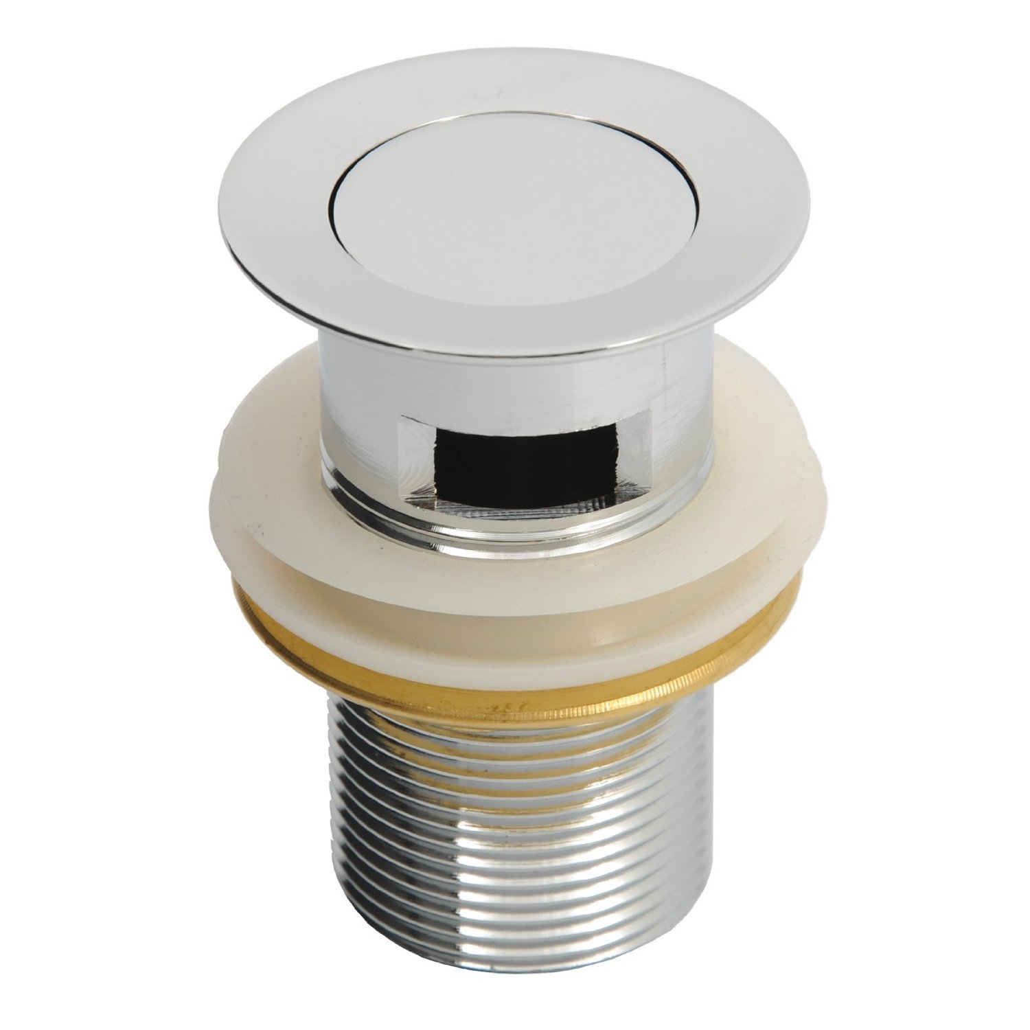 HOUSLER® Chrome Slotted Basin Clicker Waste (with Overflow)