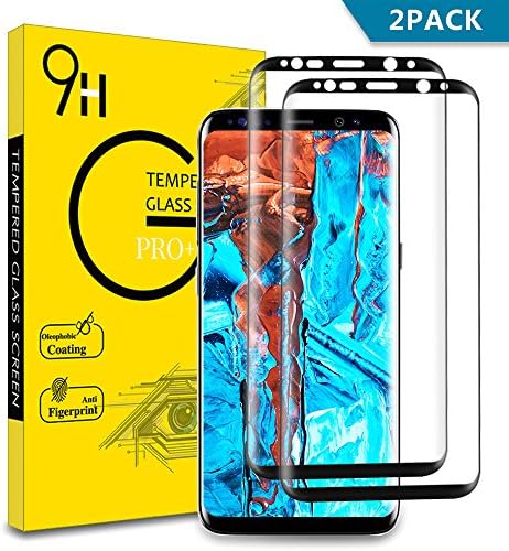 Galaxy S8 Screen Protector, Juzihao Scratch Resistant/Anti-bubble/Anti-Fingerprint/Anti Reflection/9H Hardness/case friendly/HD Tempered Glass Film for Samsung Galaxy S8（2 Pack 5.6''）