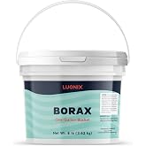 Luonix Borax, 1 Gallon Bucket, Multipurpose Cleaner, Laundry Additive, 8 LB | Multipurpose Cleaner, Laundry Additive