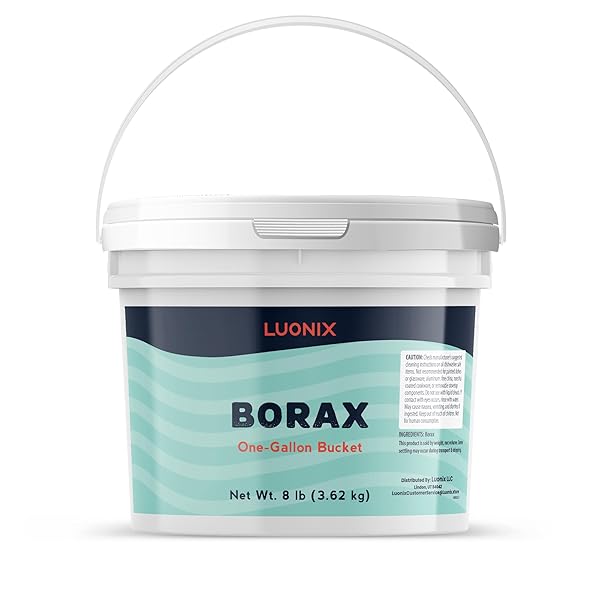 LUONIX BORAX, 1 GALLON BUCKET, MULTIPURPOSE CLEANER, LAUNDRY...