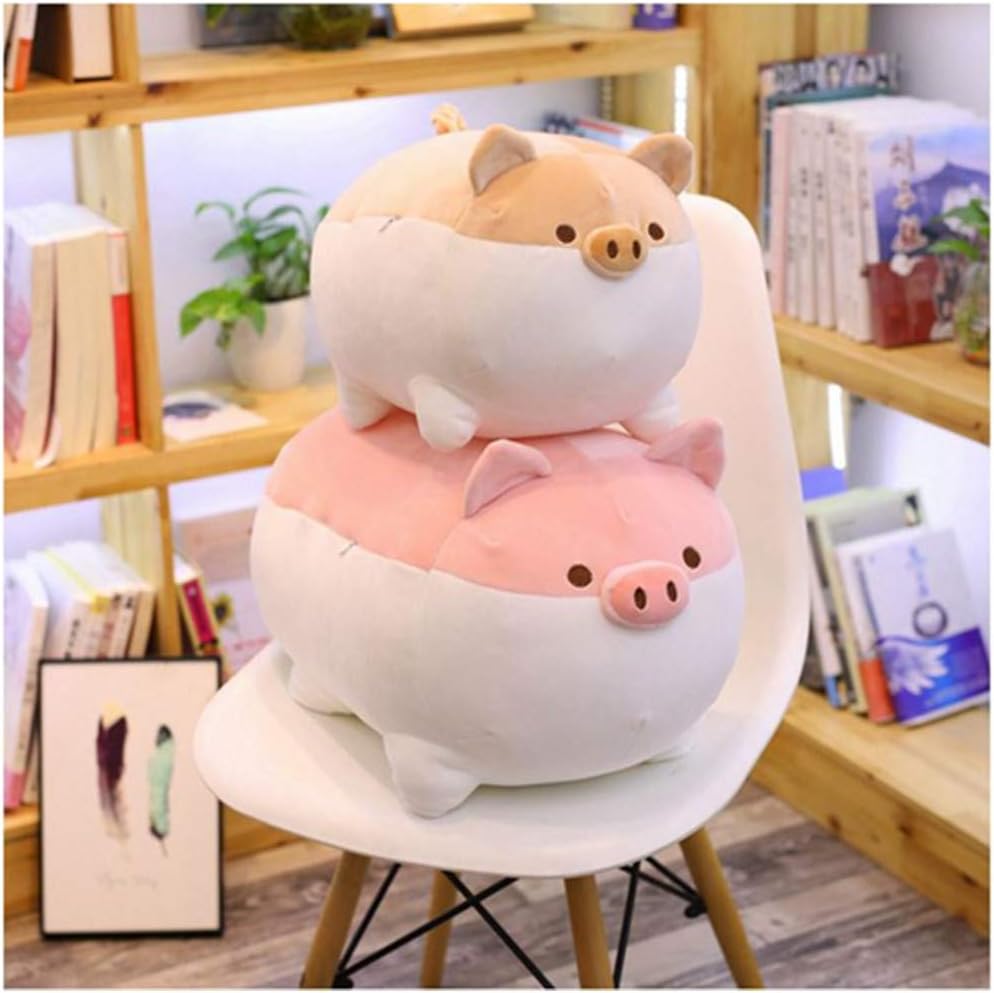OUKEYI Cuddly Plush Pink Soft Toy Pig Pillow Gifts for Kids/Couples Big Hugging Plush Pillow - Image 3
