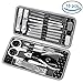 Manicure Pedicure Set Nail Clippers - Ucio 18 Pieces Stainless Steel Manicure Kit,Pedicure Kit, Professional Hygiene Kit Nail Tools with Portable Travel Case Beauty Care Tools