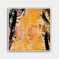 Framed Canvas Wall Art Abstract Color Painting Canvas Prints Home Artwork Decoration for Living Room,Bedroom - 16x16 inches
