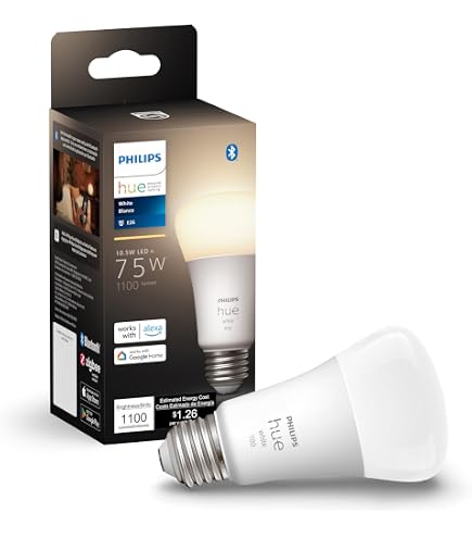 Philips Hue White & Color E26 1600lm×2 Philips Hue Smart 100W A21 LED Bulb - Soft Warm White Light - 1