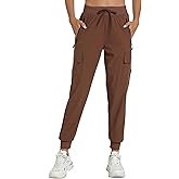 Rrosseyz Womens Cargo Pants with Pockets-Lightweight Quick Dry Water Resistant Hiking Pants for Travel Athletic Outdoor