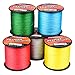 Baikalbass SuperPower Braided Fishing Line 4 Strands Strong Multifilament PE Braid Wire for Saltwater 328Yard/300M 30LB Yellow