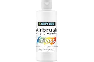 X ARTY HUB Acrylic Varnish Gloss 250 ml, Anti-Yellowing/Fading/Cracking Acrylic Paint Sealer, Waterproof, Stain & Moisture Re