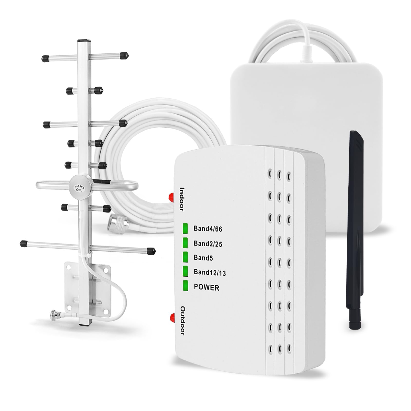 Cell Phone Booster For Home -Up To 2,500 Sq Ft, Cell Phone Signal Booster Kit, All