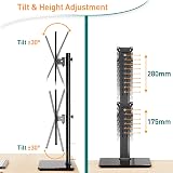 ELIVED Dual Monitor Stand Freestanding Arm 13-32 Inch VESA 75x75/100x100 view 3