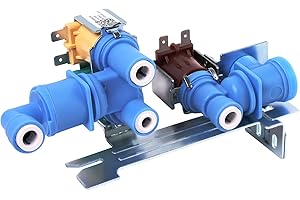 DUGEE 2025 New 242252702 Triple Water Inlet Valve Compatible with Frigidaire Kenmore Electrolux Crosley Refrigerator AP5671757 240531101 K-76150 WV2702 1 Year warranty