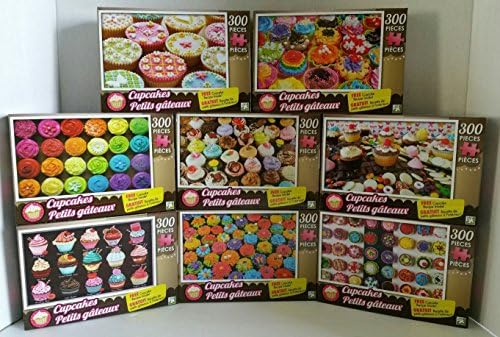 CUPCAKES BUNDLE OF 8 X 300 PIECE PUZZLE