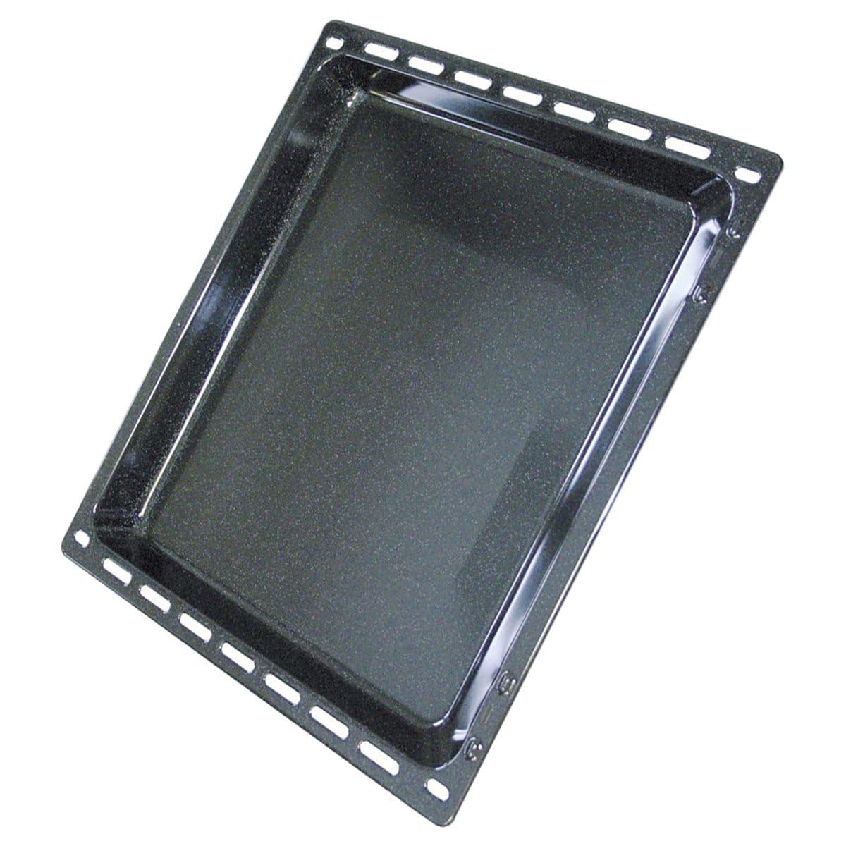 Electrolux AEG Baking Tray, 42 x 37 cm, Black, Enamelled Steel/Aluminum, Fits Specific Cookers Due to Unique Dimensions