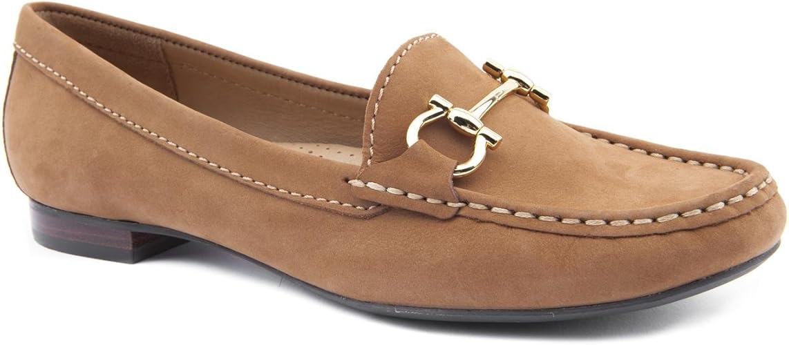 ladies tan loafers uk