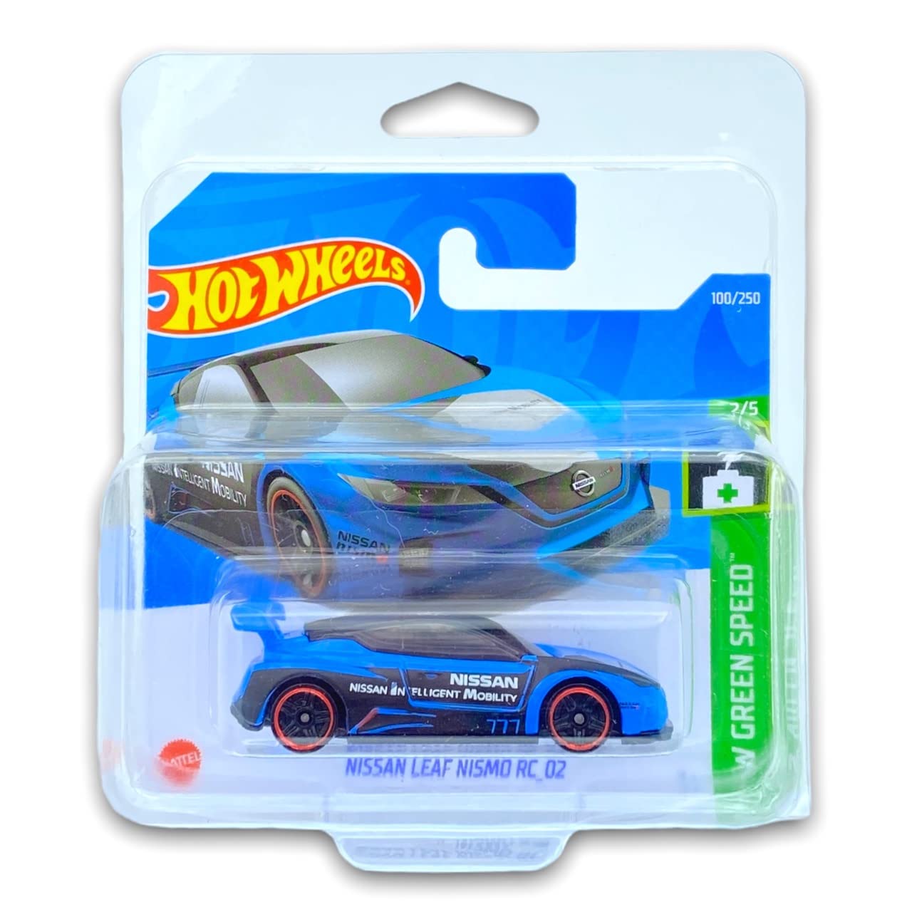 Hot Wheels Nissan Leaf Nismo RC_02 (Blue) 2/5 HW Green Speed 2022-100/250 (Short Card) *** COMES IN A KLAS CAR KEEPER PROTECTIVE COLLECTORS CASE *** HCX89