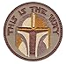 Mandalorian This Is The Way Full Helmet Inspired Art Tactical Morale Hook Side Velcro Compatible Patch