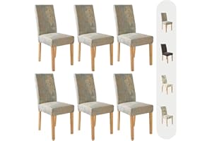 Secgo Chair Covers for Dining Room 6 Pack, Stretch Dining Chair Cover, Washable Spandex Kitchen Parsons Chair Slipcovers, Blue Chair Covers for Home or Party
