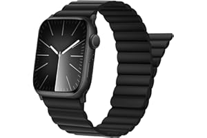 Tasikar Compatible with Apple Watch Band 49mm 46mm 45mm 44mm 42mm, Silicone Bracelet Strap with Strong Magnetic Closure for i