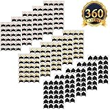 SUBANG 360 Count Photo Corners Self Adhesive Photo Mounting Sticker Paper Corner Stickers For Scrapbooking Album Dairy, Black,Gold And Rose Gold