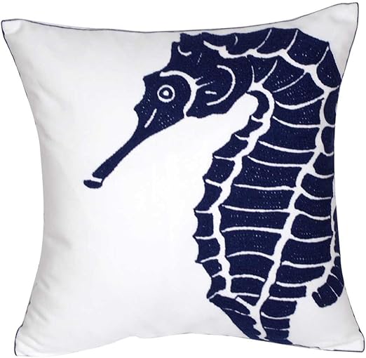 Decopow Bestickt Maritimes Dekor Kissen Bezuge Quadratisch 45 7