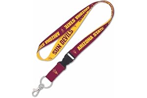 Wincraft NCAA Arizona State University ASU Sun Devils Premium Lanyard Key Chain