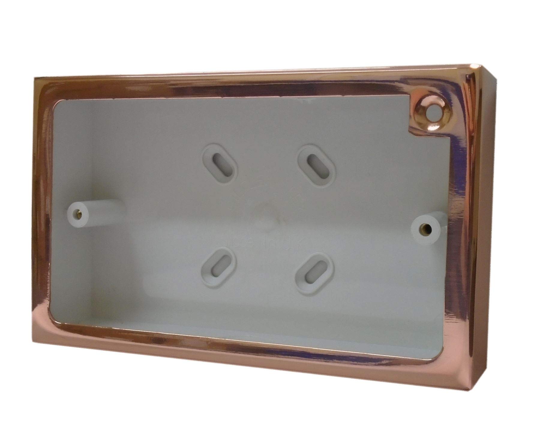 G&H Brassware Double Bright Copper Surface Mounted Patress Box