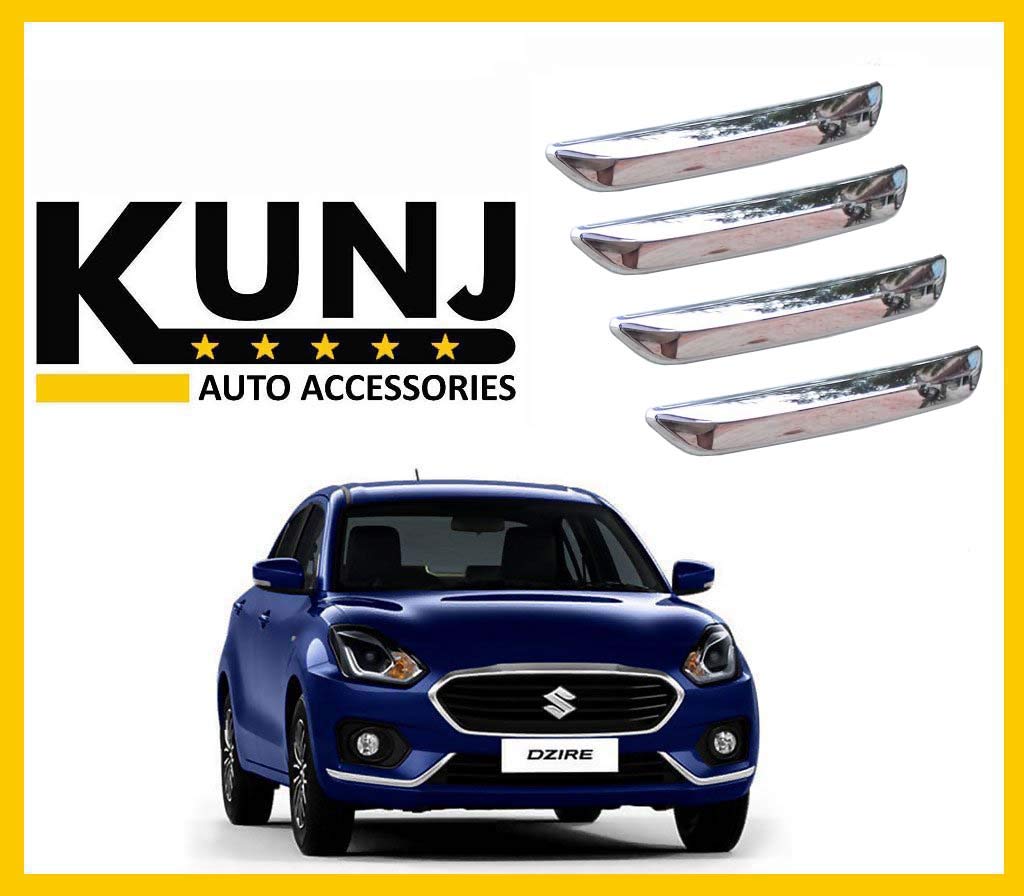 Full Chrome Bumper Protector Guard (4 Pcs.) for Maruti Suzuki Swift Dzire 2017 Amazon.in Car