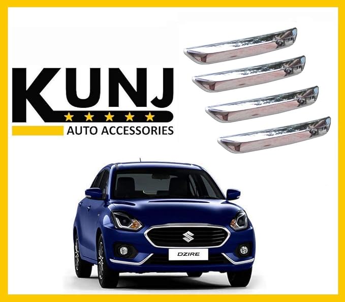 Full Chrome Bumper Protector Guard (4 Pcs.) for Maruti Suzuki Swift